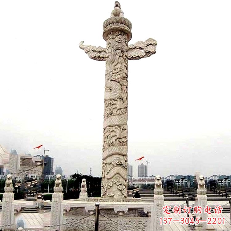 张掖雕刻“华表”,见证城市文化