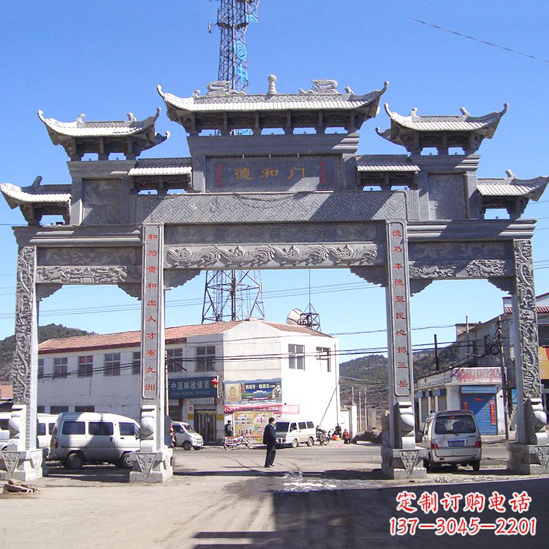 张掖中国古代的牌楼雕塑——传承着历史文化的精髓