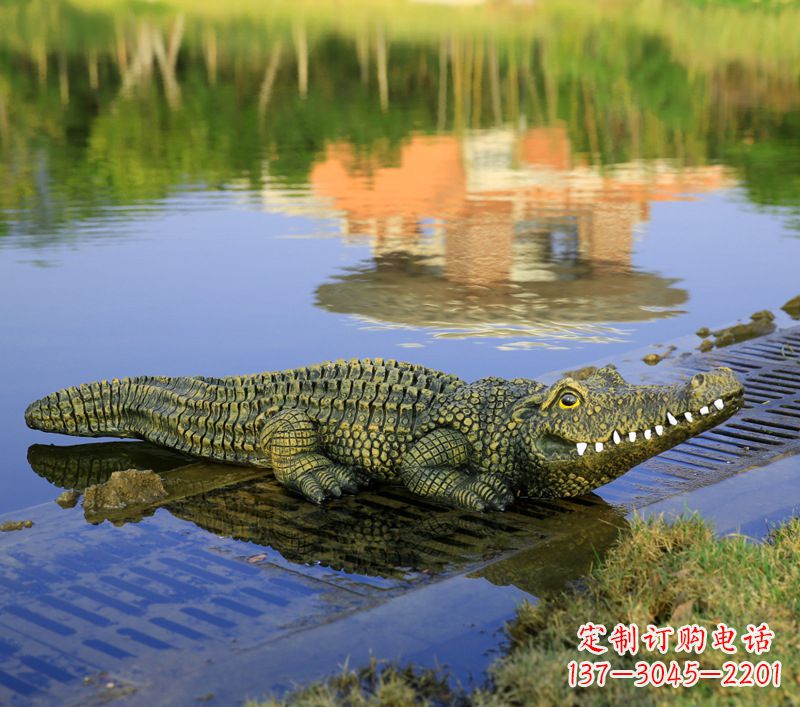张掖玻璃钢水池雕塑——池塘水景的精美装饰