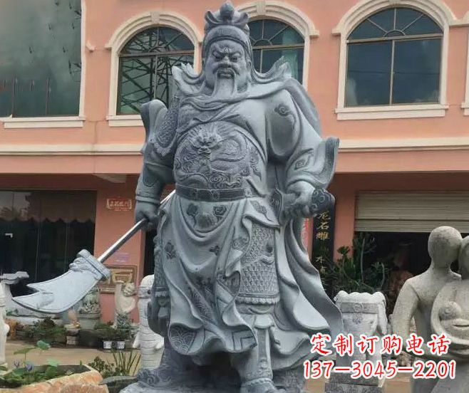 张掖神秘的关公石雕
