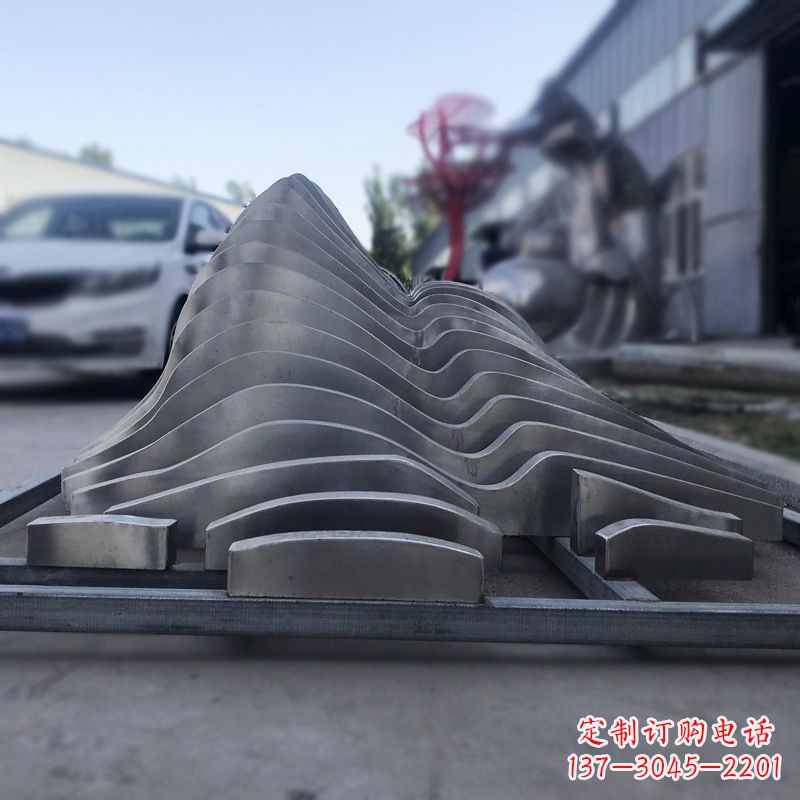 张掖不锈钢假山雕塑精致耐用的艺术品