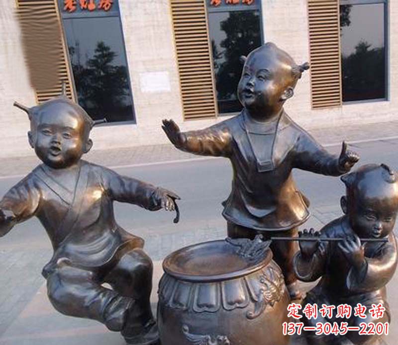 张掖儿童铜雕——传承精神家园的艺术瑰宝