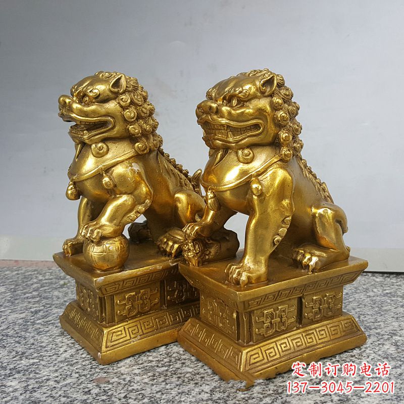 张掖纯铜天安门狮子