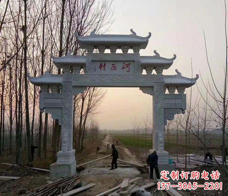 张掖牌坊雕塑——记忆中的美丽家乡