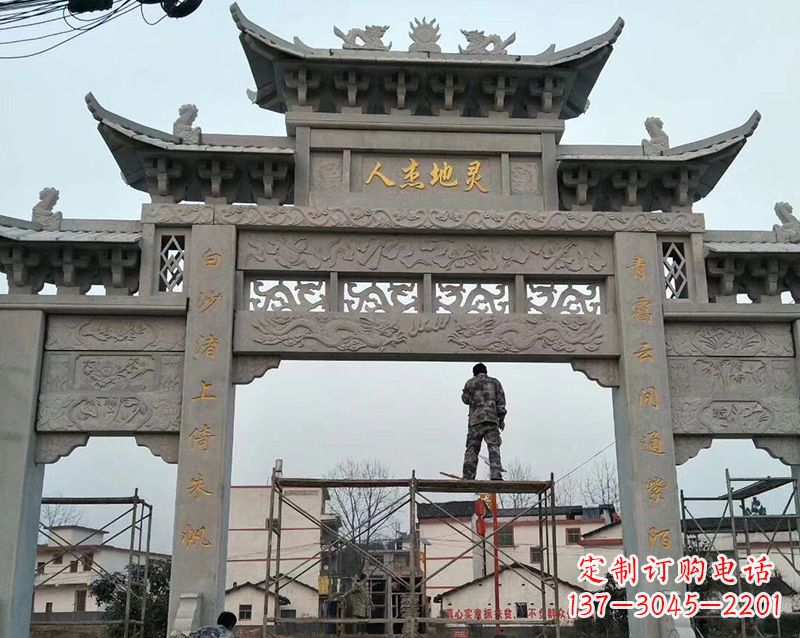 张掖牌坊雕塑
