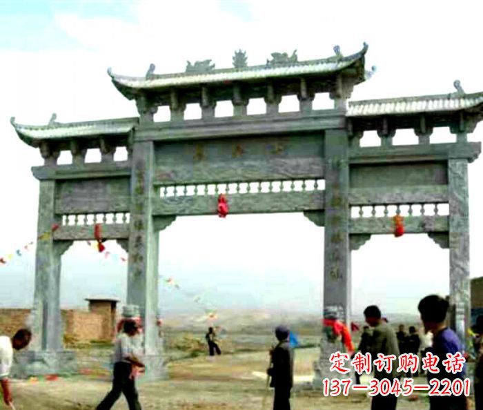 张掖该牌坊雕塑