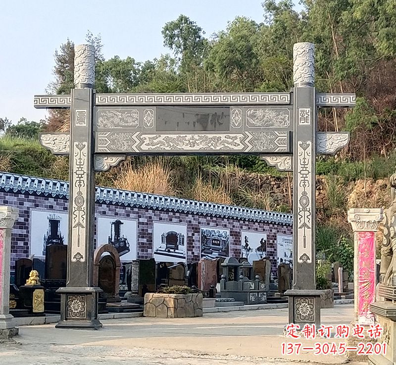 张掖古村牌坊雕塑精湛技艺的经典之作