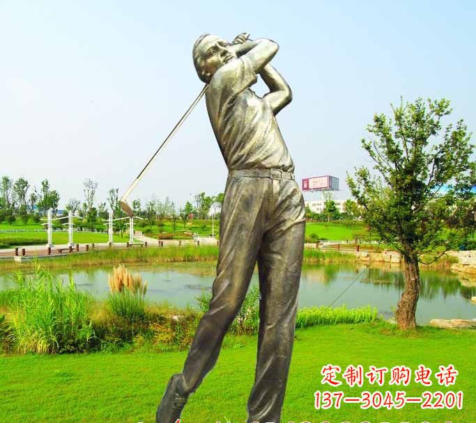 张掖高尔夫球雕塑把高尔夫运动熔铸成艺术
