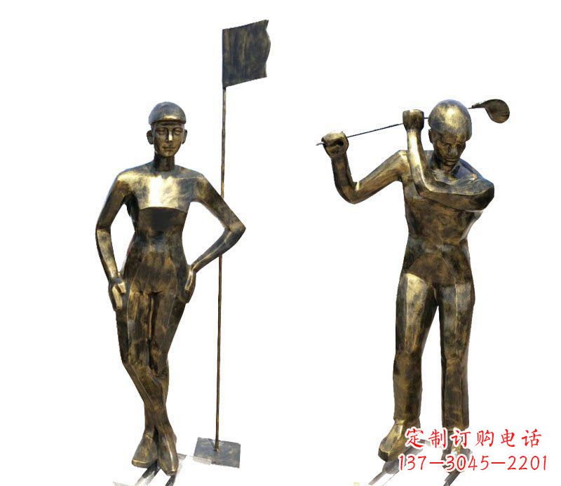 张掖高尔夫雕塑传承高尔夫文化的艺术精品