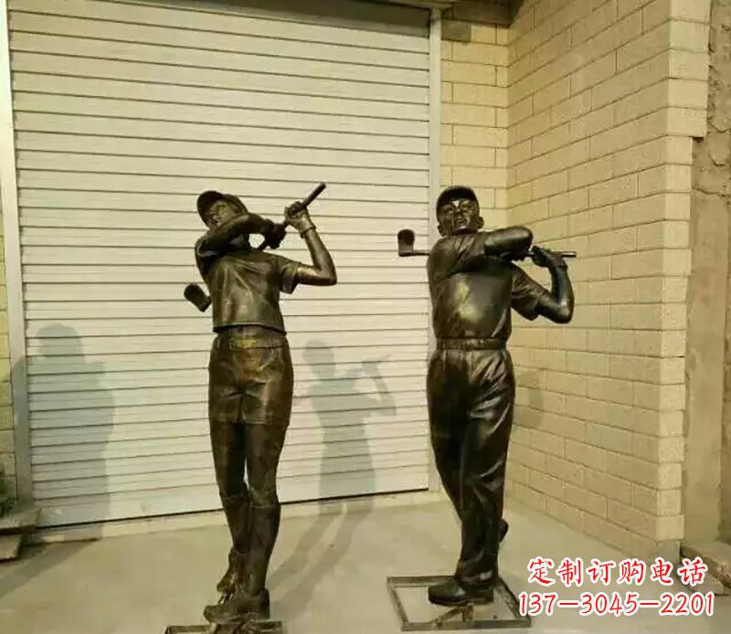 张掖高尔夫雕塑精致的艺术细节
