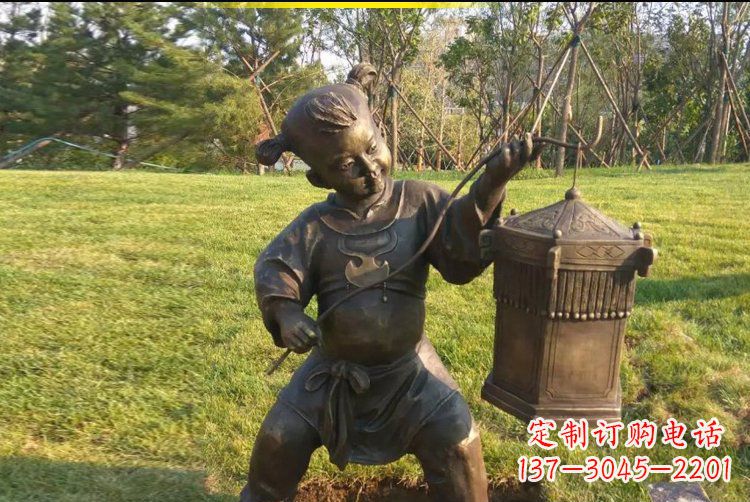 张掖灯笼雕塑点亮公园的精彩