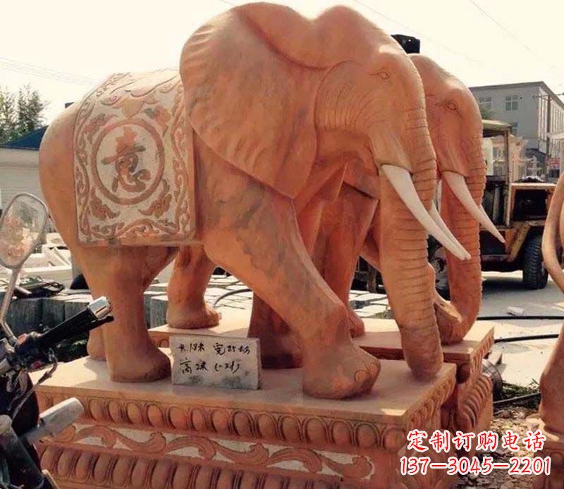 张掖大象雕塑 传承古典文化的艺术精品