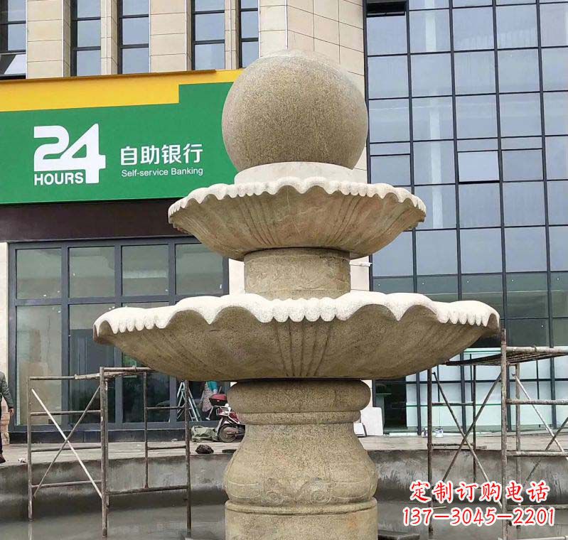 张掖大理石风水球喷泉雕塑——振奋人心的艺术杰作