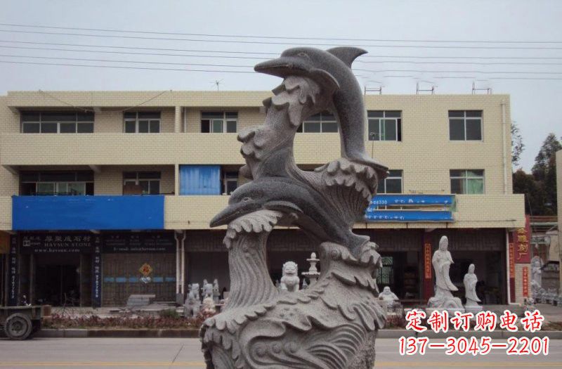张掖大理石海豚雕塑