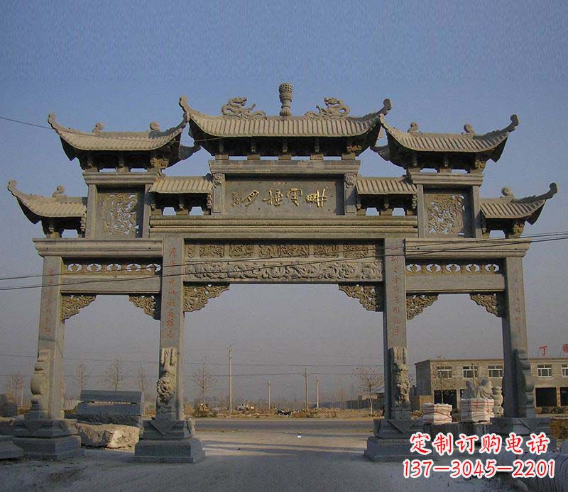 张掖大理石牌楼雕塑定制