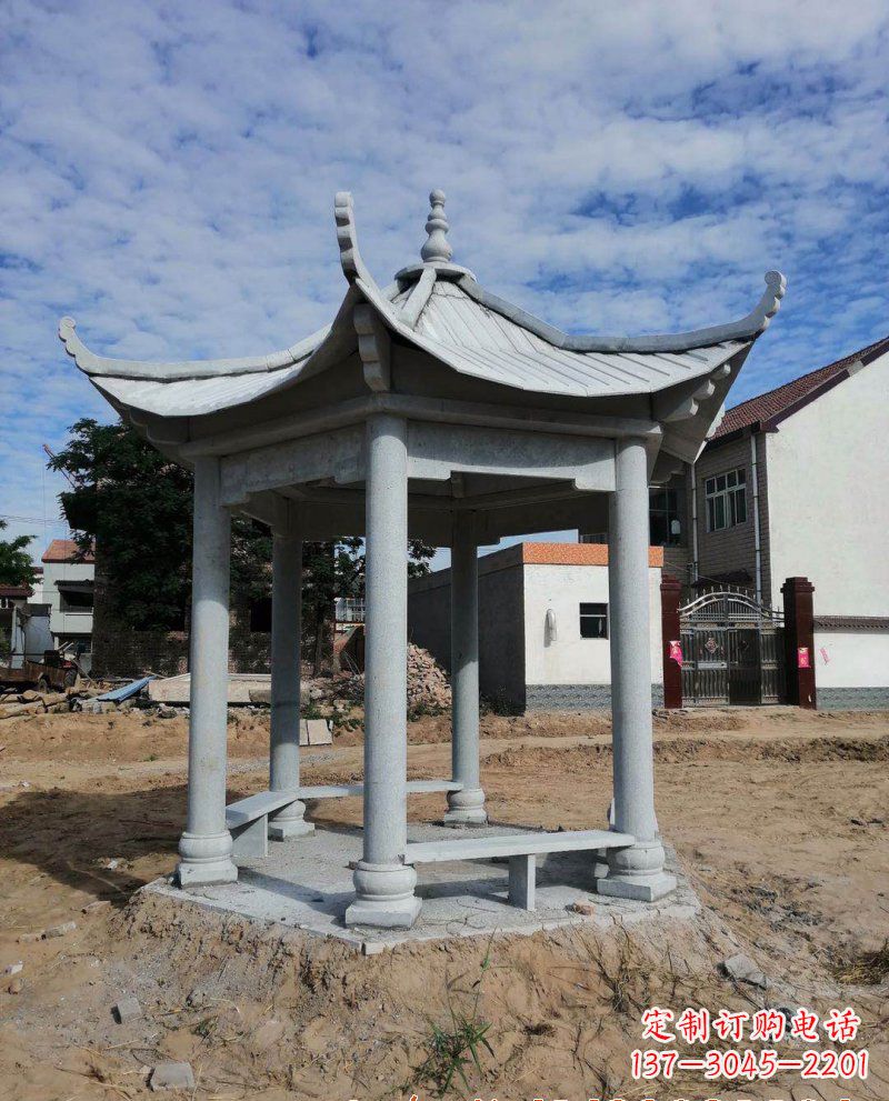 张掖典雅大理石凉亭雕塑