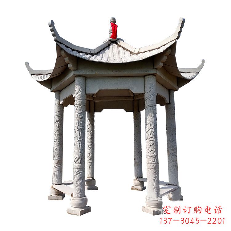 张掖中领雕塑大理石凉亭雕塑