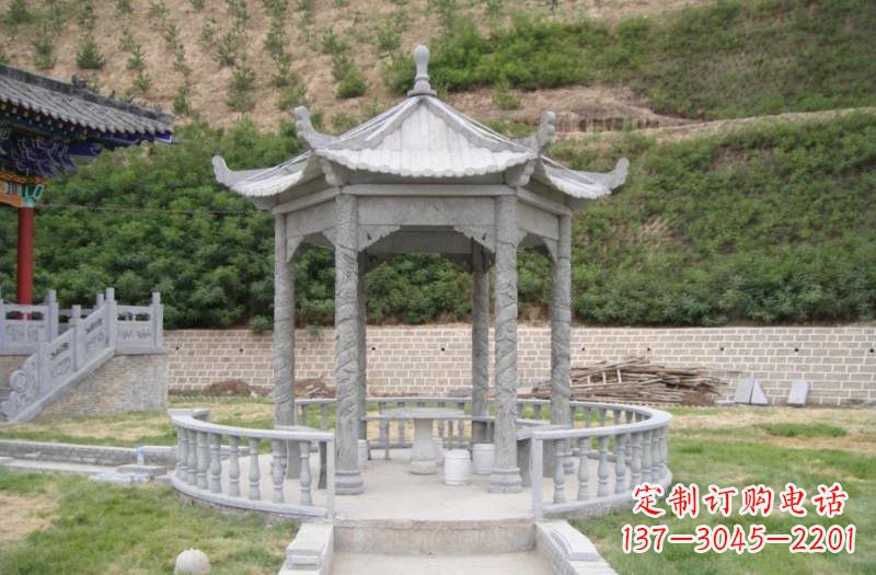 张掖精美大理石凉亭雕塑