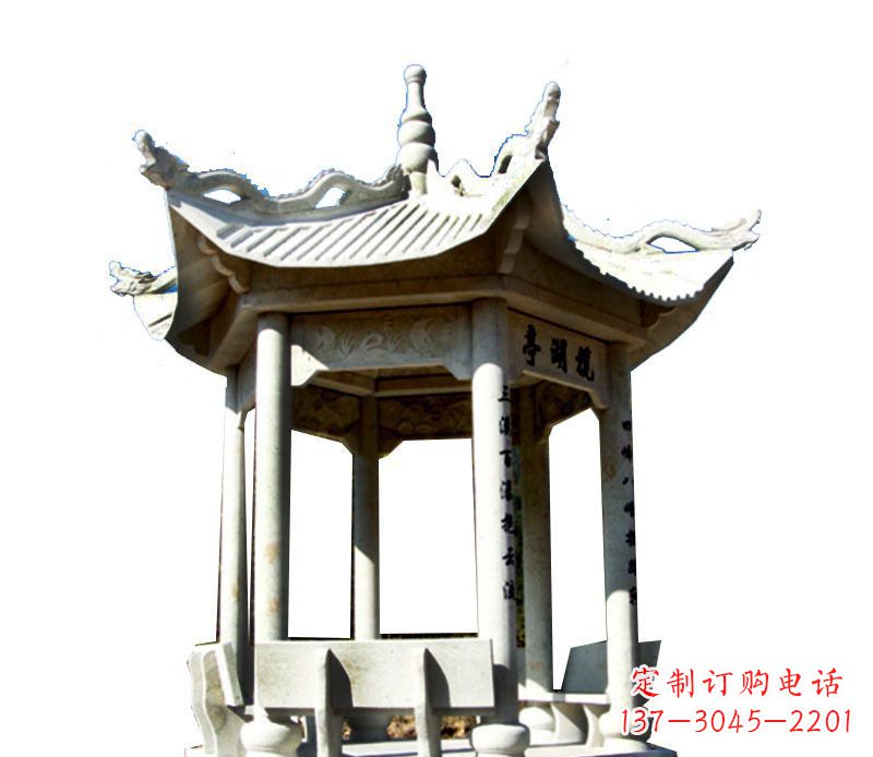张掖大理石凉亭石雕,历史韵味浓郁