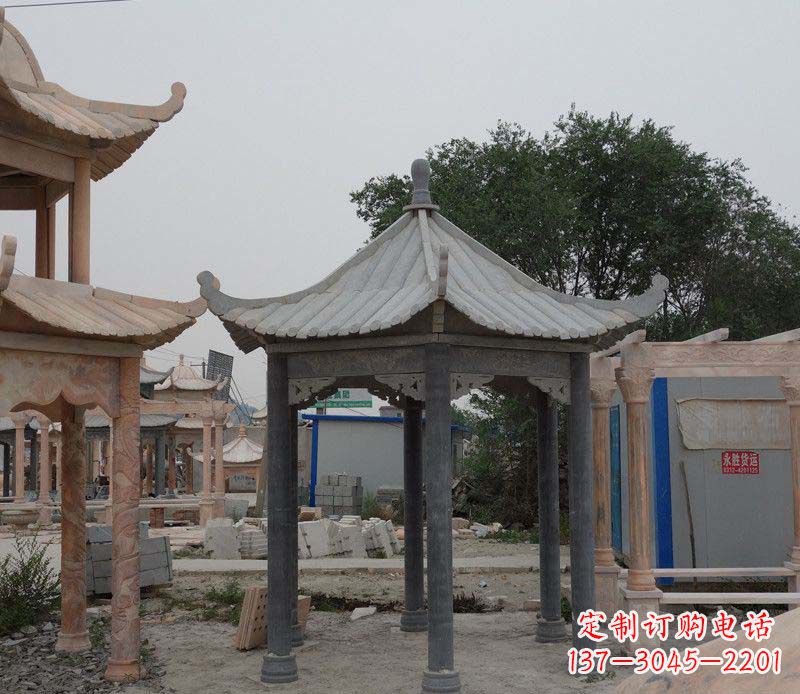 张掖大理石凉亭精美石雕