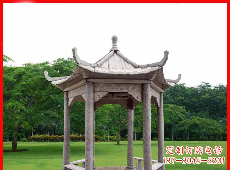 张掖精致大理石凉亭雕塑