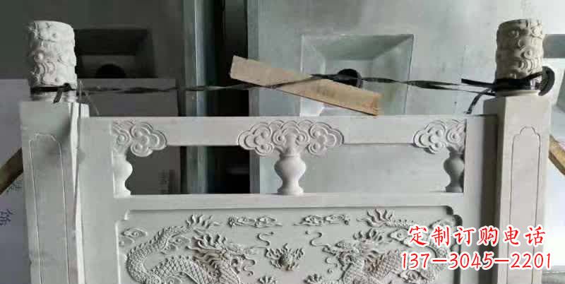 张掖大理石龙浮雕栏板雕塑