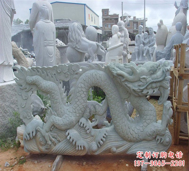 张掖大理石龙石雕传承古老文化,精雕细琢的艺术品