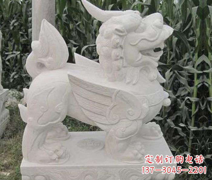 张掖古典貔貅石雕,精美手工雕刻艺术