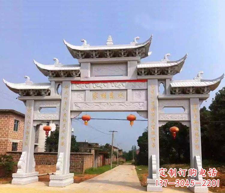 张掖大理石牌坊石雕