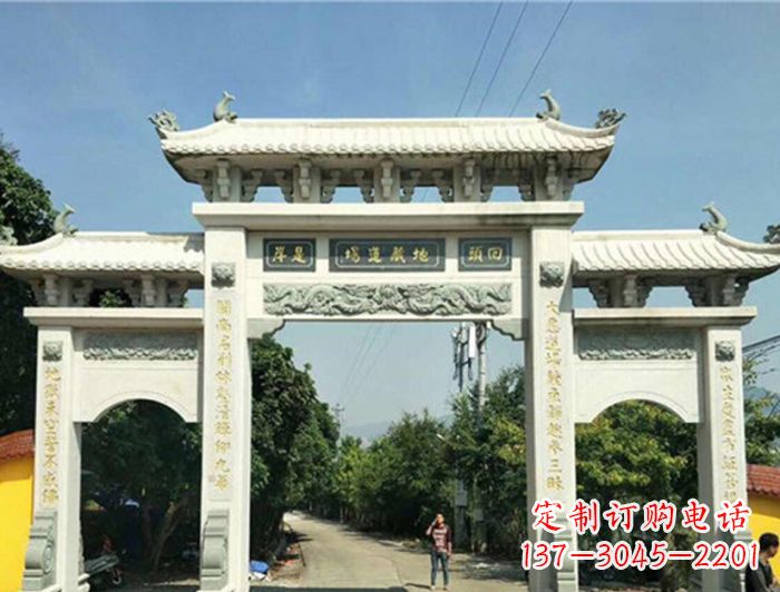 张掖大理石牌坊雕塑