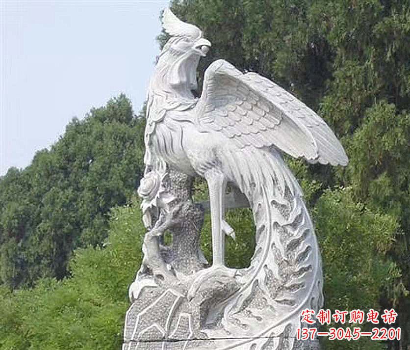 张掖大理石凤凰雕塑