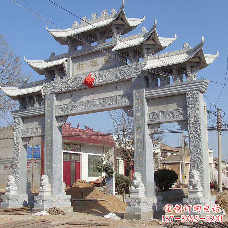 张掖大理石牌坊石雕艺术