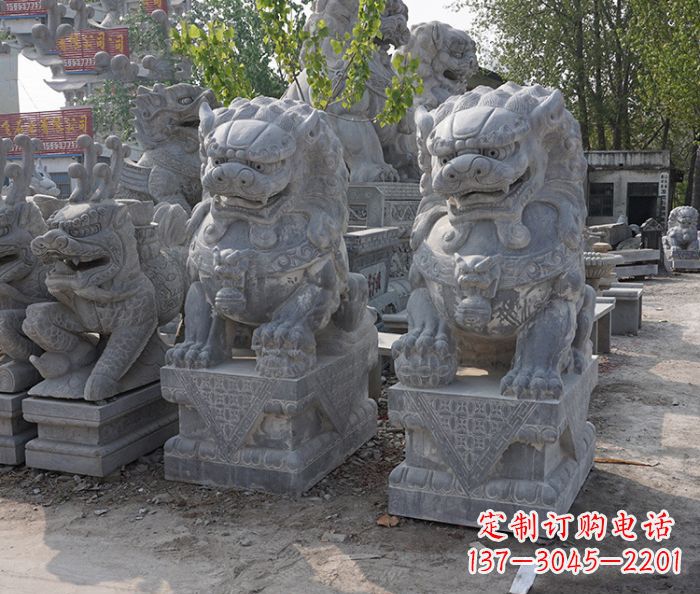 张掖大理石狮子雕塑