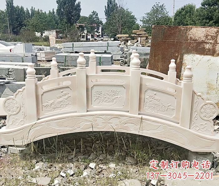 张掖大理石小型拱桥雕塑