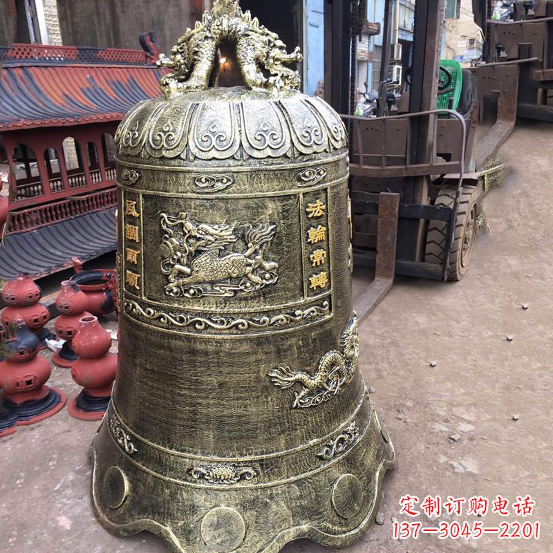 张掖华中领雕塑历久弥新的铜钟雕塑