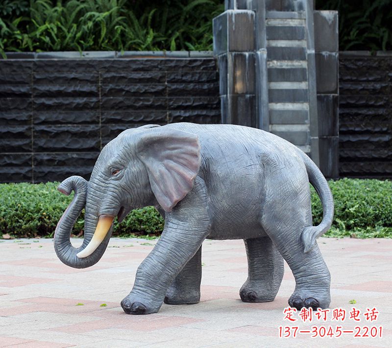 张掖精美大象石雕
