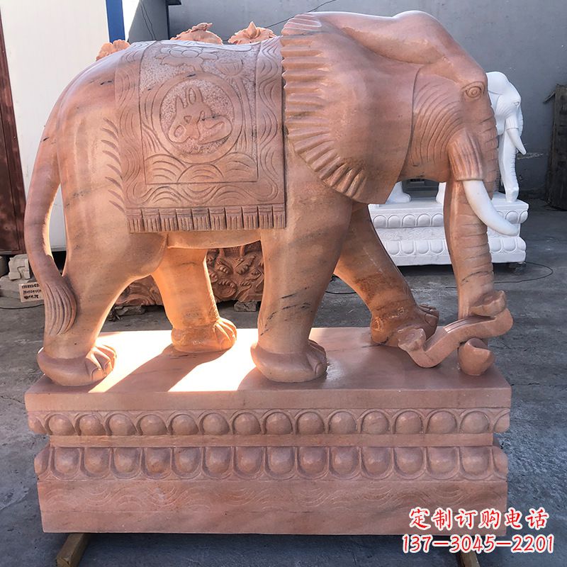 张掖精美大象石雕