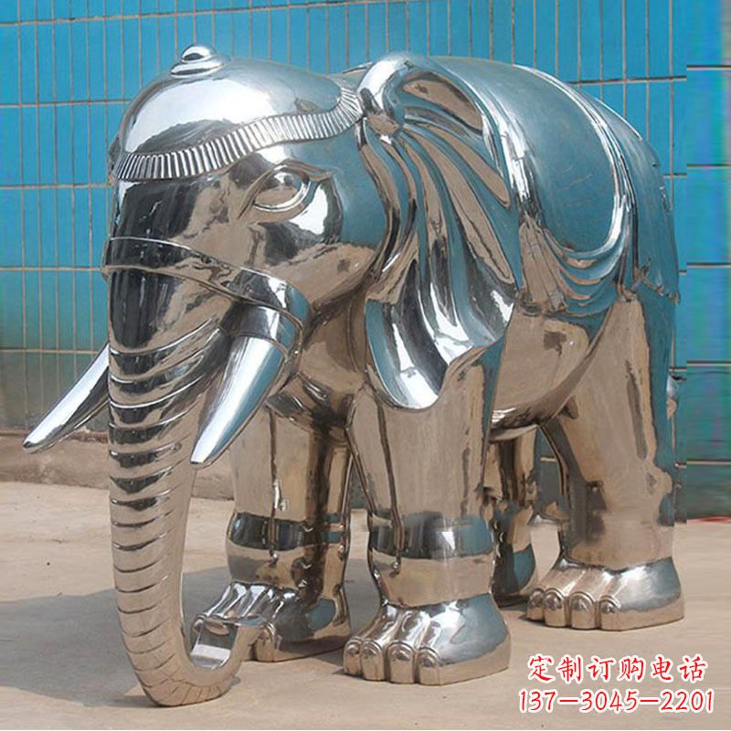 张掖立体逼真大象雕塑