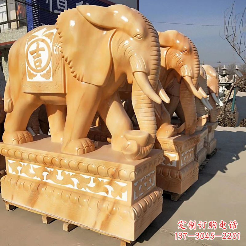 张掖以大象雕塑点缀你的风水
