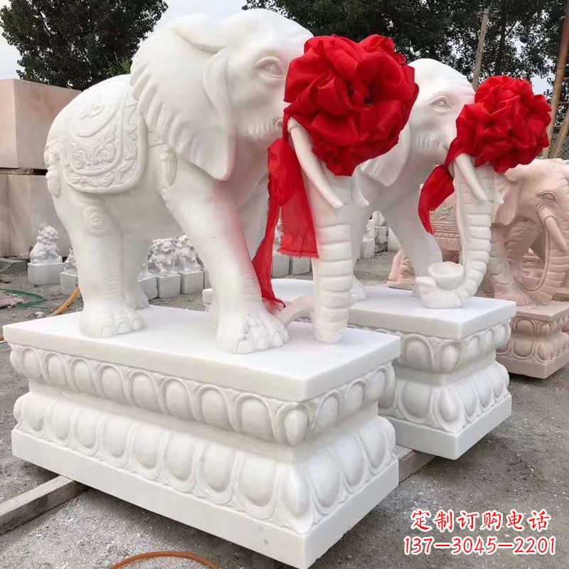 张掖大象形象石雕塑