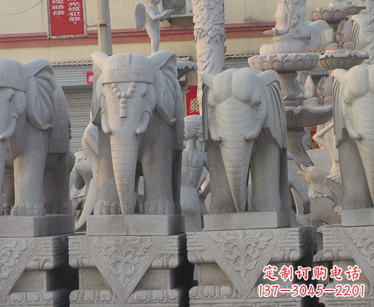 张掖大象雕塑——唤醒古老传统的精美石艺