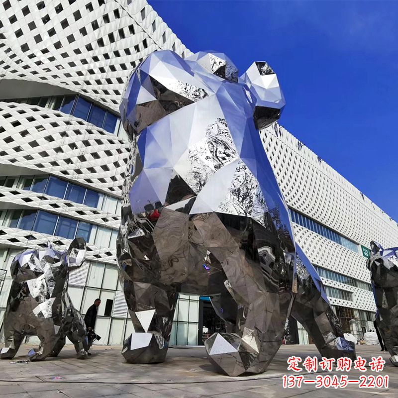 张掖优雅可爱的面部狗雕塑