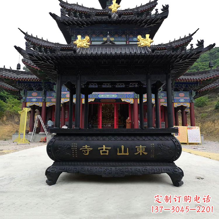 张掖大型寺庙香炉雕塑