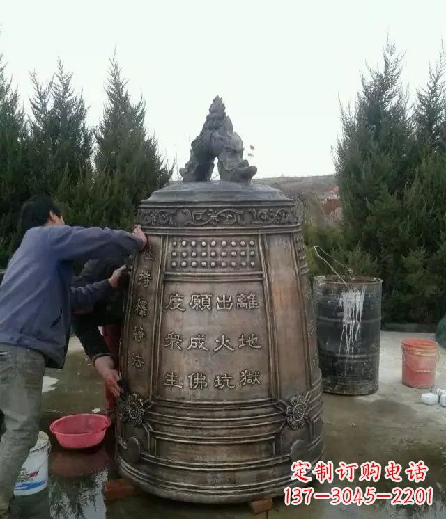 张掖大型铜钟寺庙铜雕