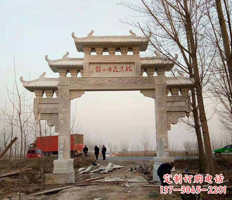 张掖大理石牌坊石雕