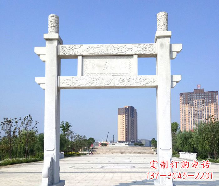 张掖石牌楼雕塑——精美的浓缩艺术