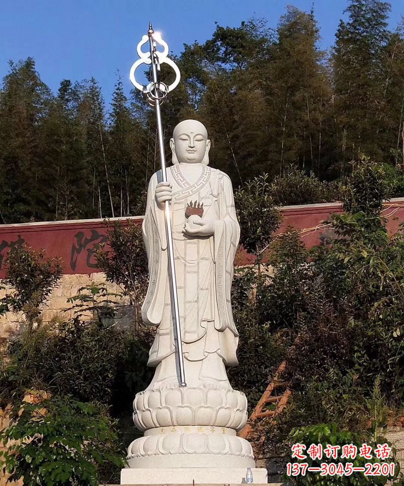 张掖大型地藏王佛像石雕景观雕塑