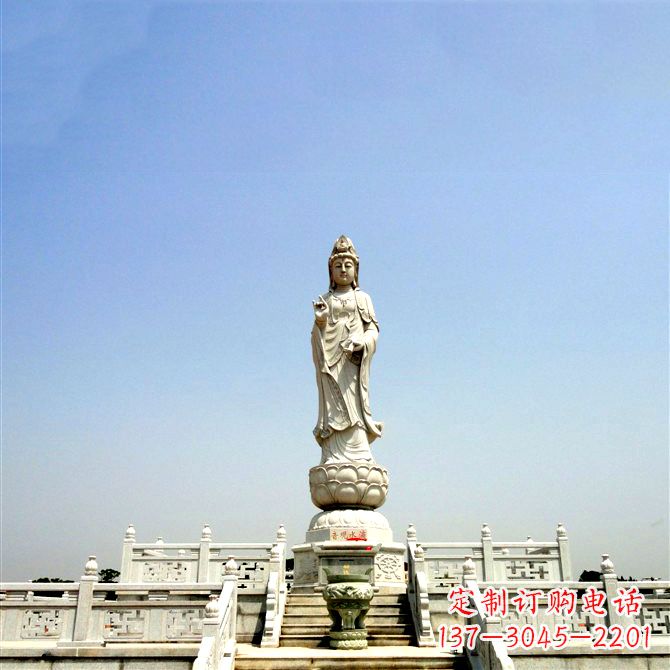 张掖观音大型石雕景观雕塑