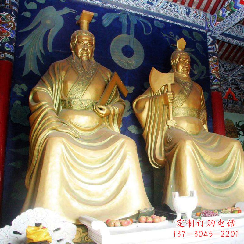 张掖帝喾铜雕神像，让你的家居更有气质