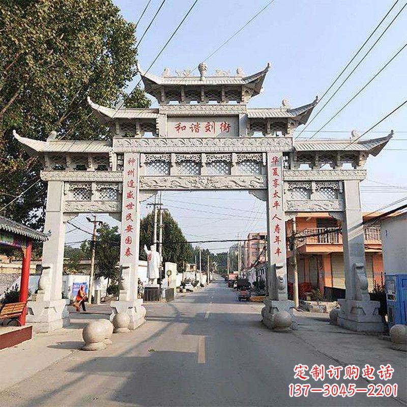 张掖牌坊雕塑-精致的艺术精品